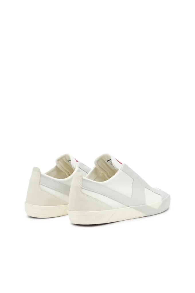 s-slante-d low S-Slante-D-Sneakers in suede and leather with D logo
