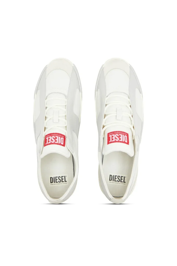 s-slante-d low S-Slante-D-Sneakers in suede and leather with D logo