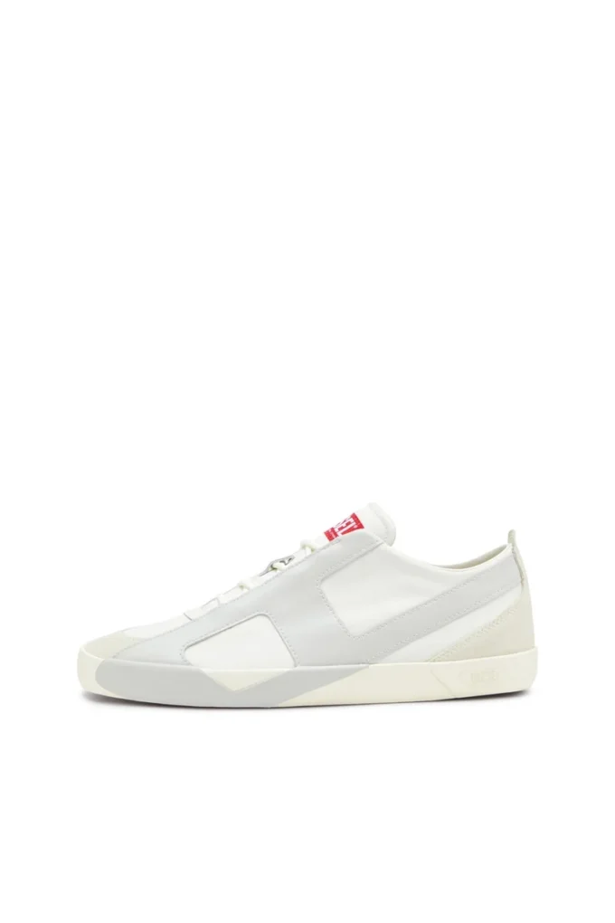 s-slante-d low S-Slante-D-Sneakers in suede and leather with D logo