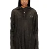 s-thug-fishnet Fishnet hoodie with full-closure hood