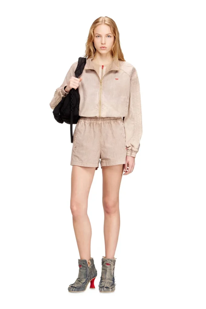 s-unny Nylon shorts with side bands