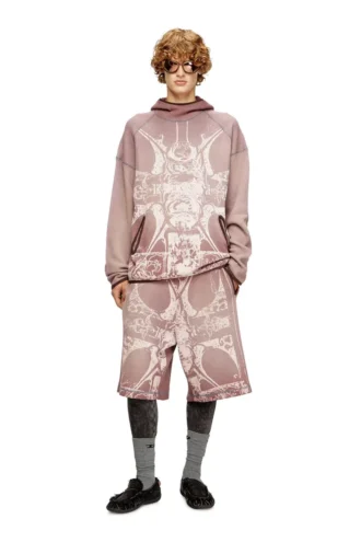 s-waf-hood-new Faded waffle hoodie with graphic print