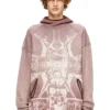 s-waf-hood-new Faded waffle hoodie with graphic print