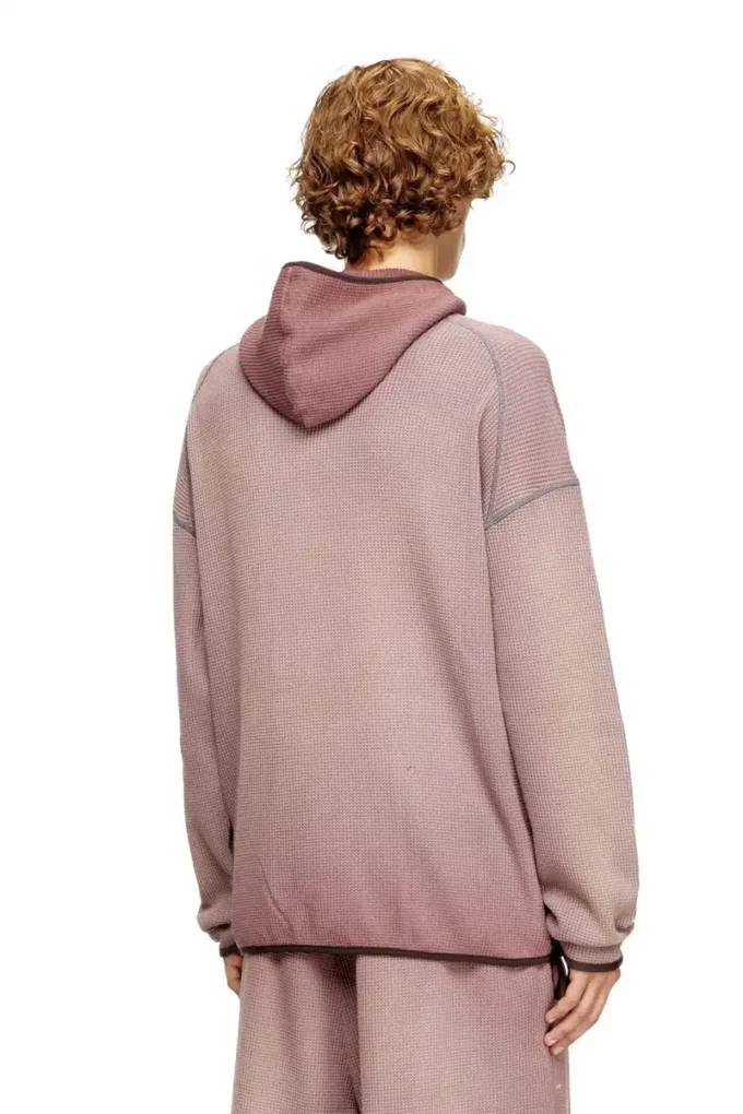 s-waf-hood-new Faded waffle hoodie with graphic print