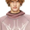 s-waf-hood-new Faded waffle hoodie with graphic print