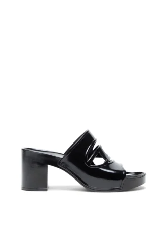 sa-bonnie Sa-Bonnie-Heeled rubber slides with cut-out logo