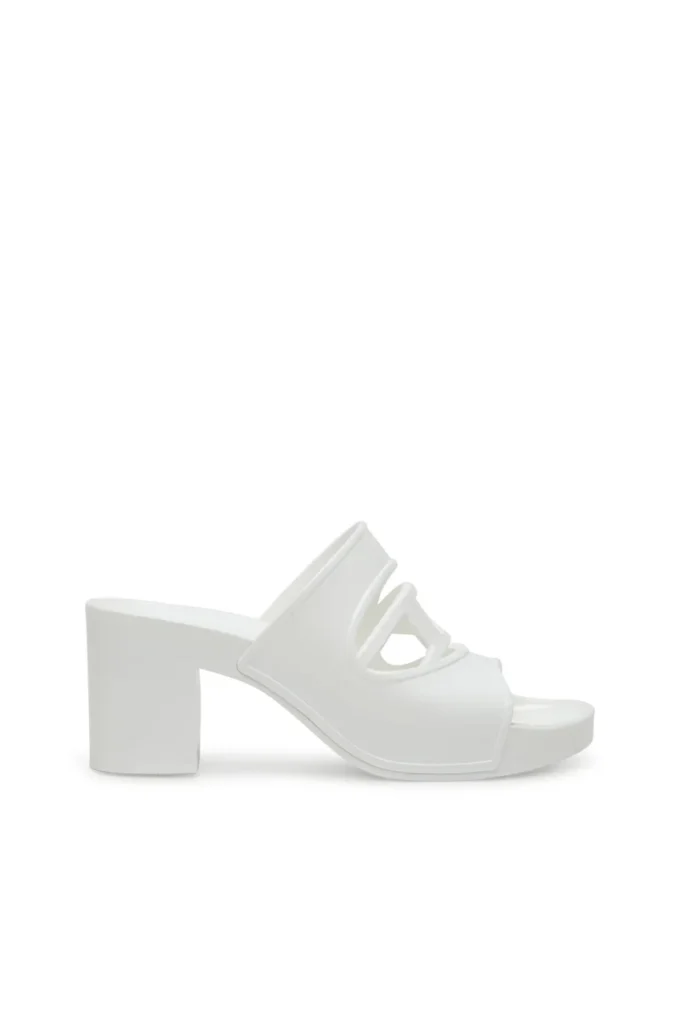 sa-bonnie Sa-Bonnie-Heeled rubber slides with cut-out logo