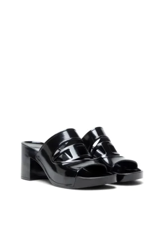 sa-bonnie Sa-Bonnie-Heeled rubber slides with cut-out logo