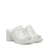 sa-bonnie Sa-Bonnie-Heeled rubber slides with cut-out logo