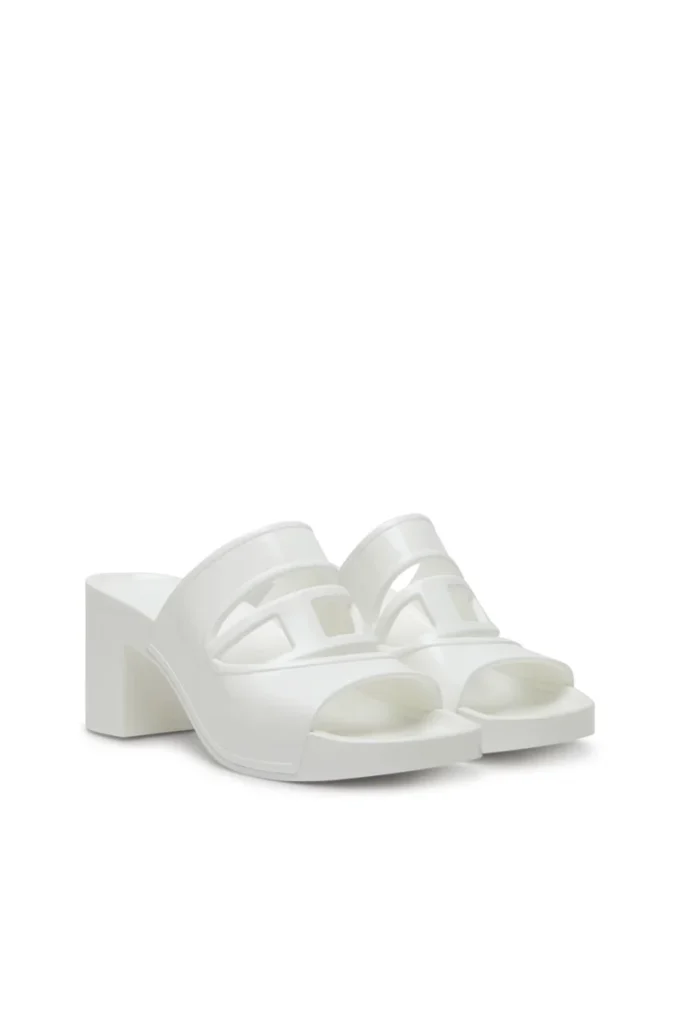sa-bonnie Sa-Bonnie-Heeled rubber slides with cut-out logo