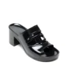 sa-bonnie Sa-Bonnie-Heeled rubber slides with cut-out logo