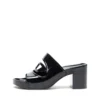 sa-bonnie Sa-Bonnie-Heeled rubber slides with cut-out logo