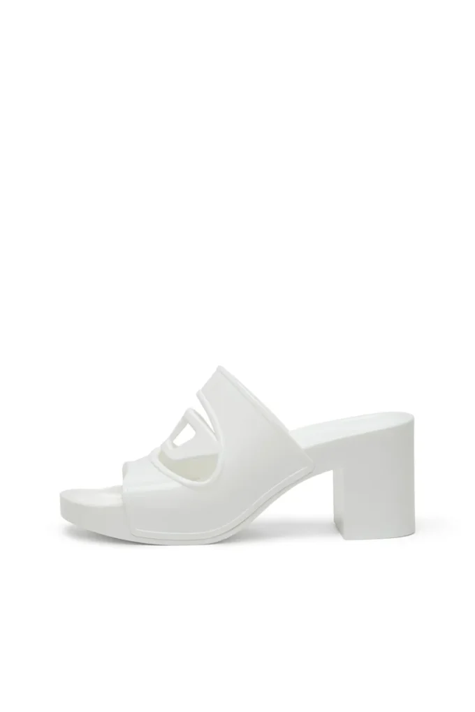sa-bonnie Sa-Bonnie-Heeled rubber slides with cut-out logo