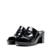 sa-bonnie Sa-Bonnie-Heeled rubber slides with cut-out logo