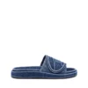 sa-slide d oval Sa-Slide D-Denim slides with embossed strap