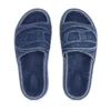 sa-slide d oval Sa-Slide D-Denim slides with embossed strap