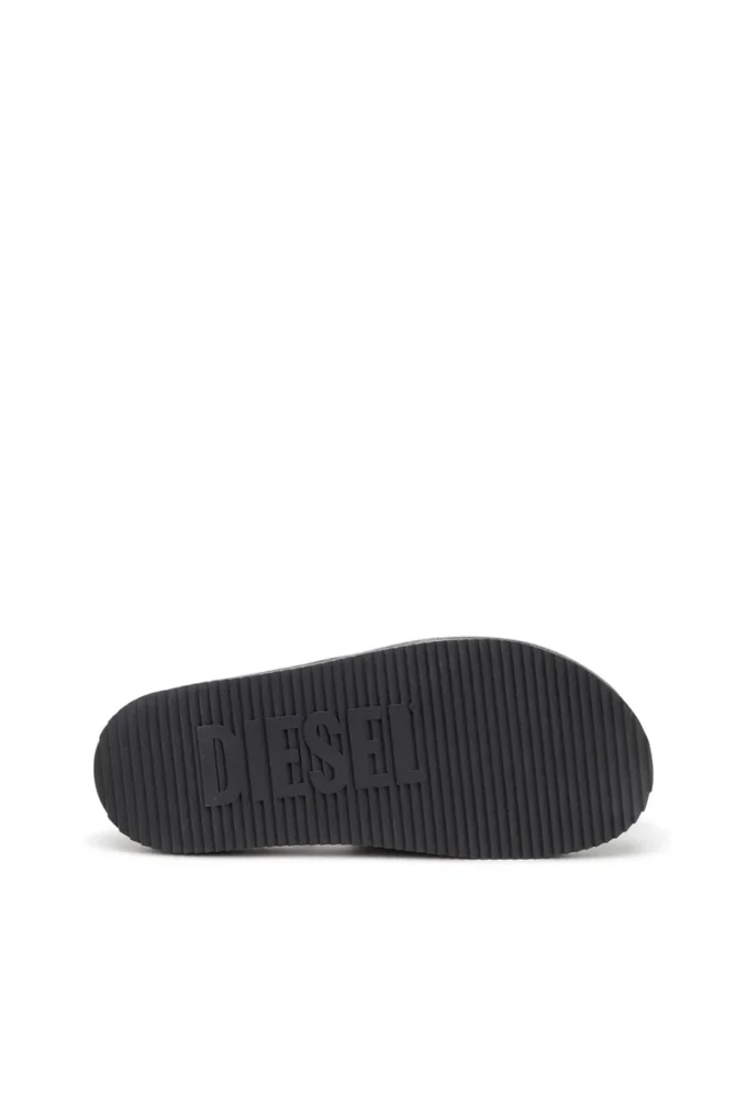 sa-slide d oval Sa-Slide D-Denim slides with embossed strap