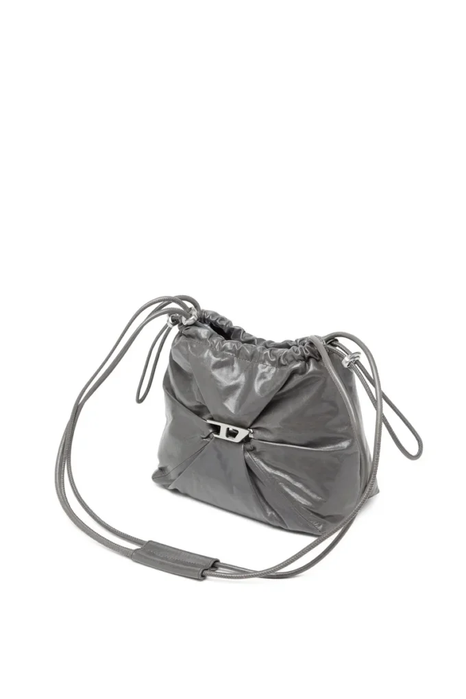 scrunch-d bucket Scrunch-D-Bucket bag in shiny wrinkled leather