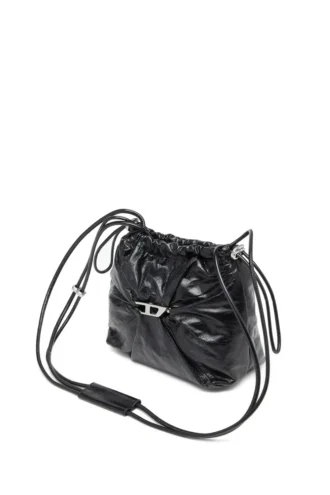 scrunch-d bucket Scrunch-D-Bucket bag in shiny wrinkled leather