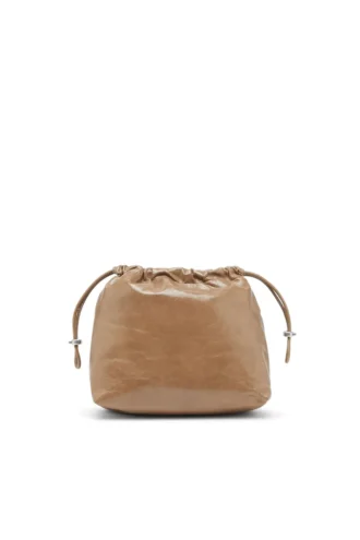 scrunch-d bucket Scrunch-D-Bucket bag in shiny wrinkled leather