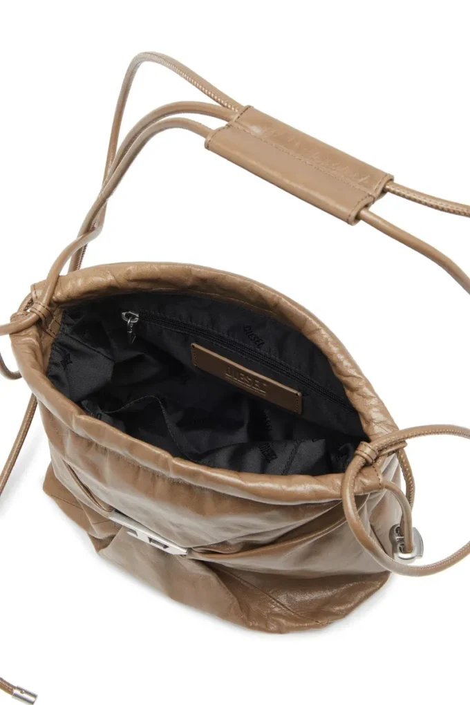 scrunch-d bucket Scrunch-D-Bucket bag in shiny wrinkled leather