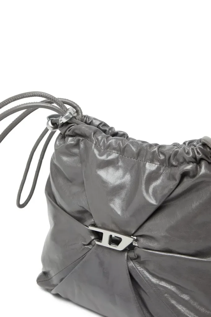 scrunch-d bucket Scrunch-D-Bucket bag in shiny wrinkled leather