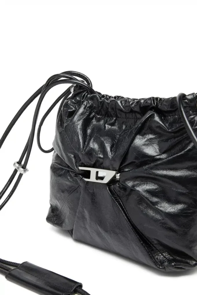 scrunch-d bucket Scrunch-D-Bucket bag in shiny wrinkled leather