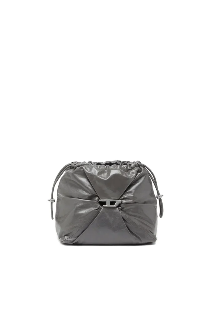 scrunch-d bucket Scrunch-D-Bucket bag in shiny wrinkled leather