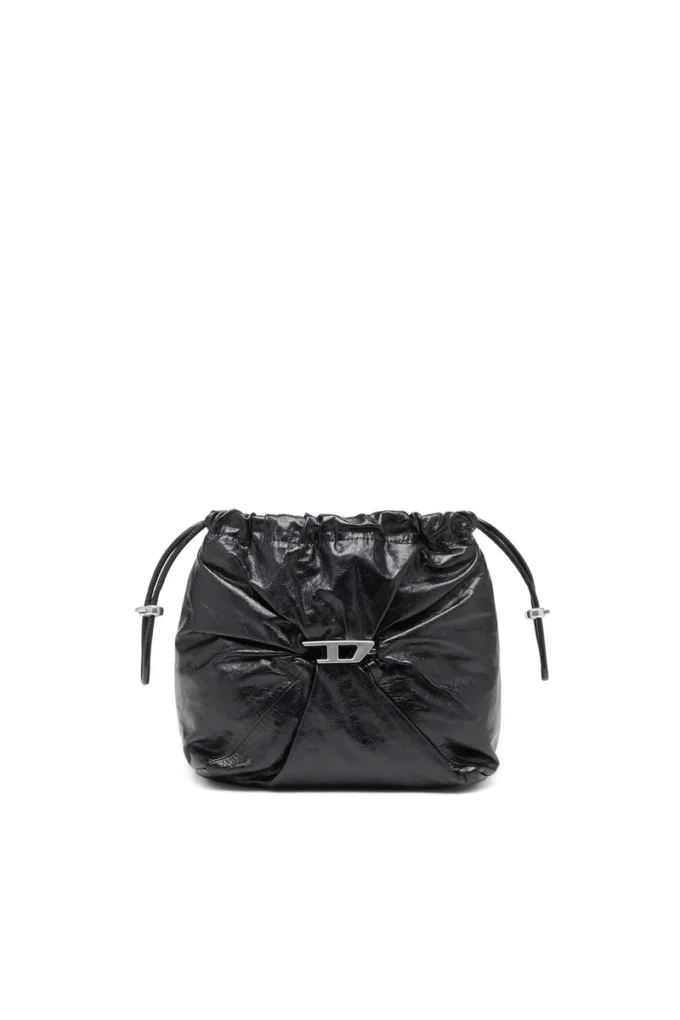 scrunch-d bucket Scrunch-D-Bucket bag in shiny wrinkled leather