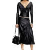scrunch-d bucket Scrunch-D-Bucket bag in shiny wrinkled leather