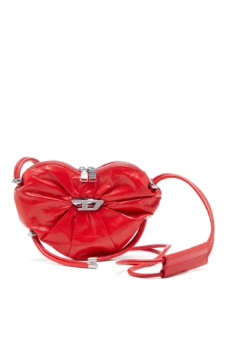 scrunch-d heart Scrunch-D-Heart shoulder bag in scrunched leather