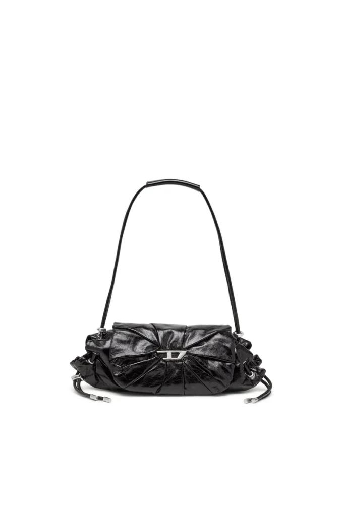 scrunch-d shoulder s Scrunch-D S-Shoulder bag in scrunched leather