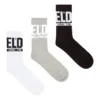skm-ray-threepack 3-pack of logo cuff socks
