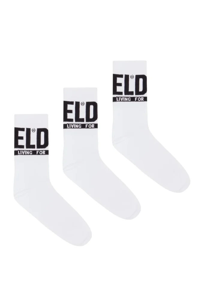 skm-ray-threepack 3-pack of logo cuff socks