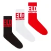 skm-ray-threepack 3-pack of logo cuff socks