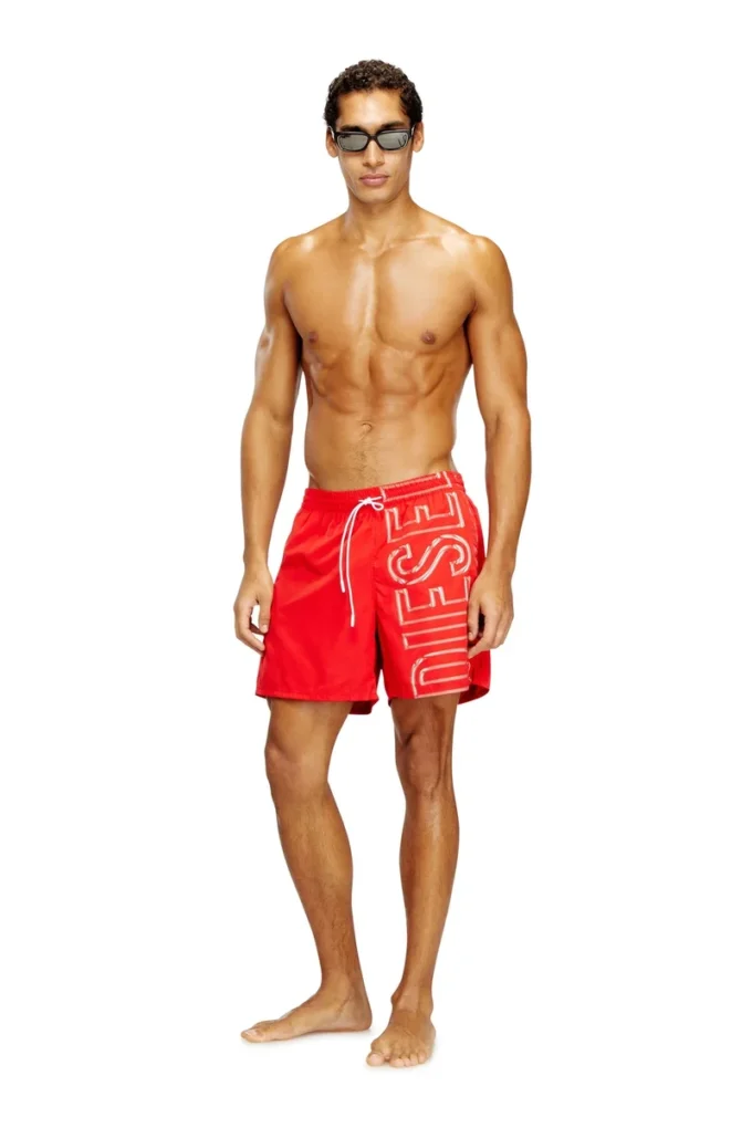 soccer-41-d-core Swim shorts with oversized logo print