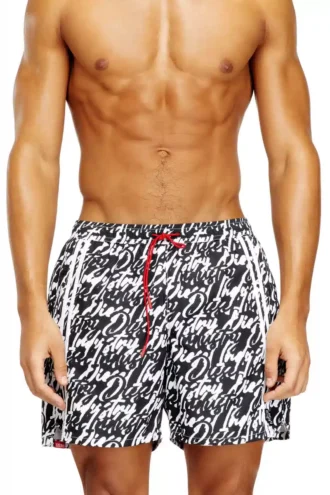 soccer-41-d-pop Swim shorts with all-over logo print