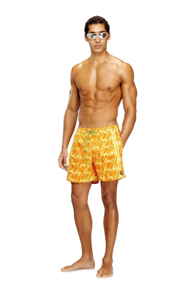 soccer-41-d-pop Swim shorts with all-over logo print