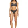 stars-gft Thong in metallic-effect stretch cotton