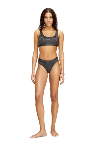 stars-gft Thong in metallic-effect stretch cotton