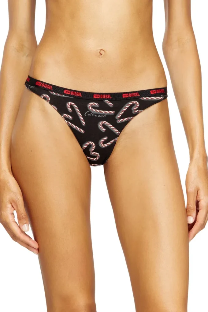 stars-utlt-3pack Three-pack thongs with candy cane print
