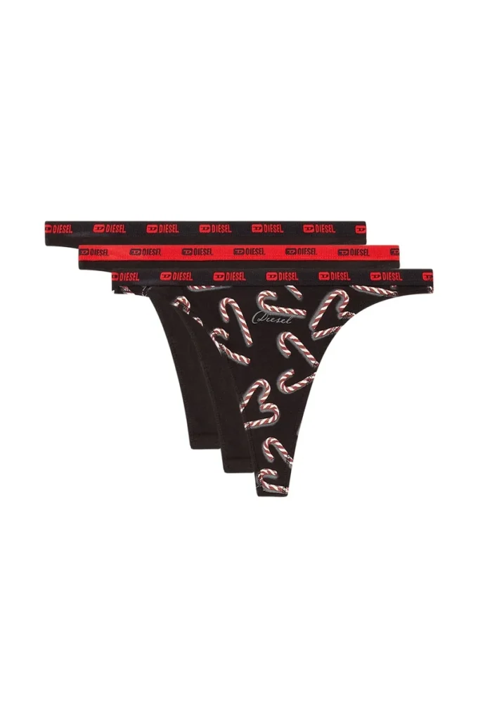 stars-utlt-3pack Three-pack thongs with candy cane print