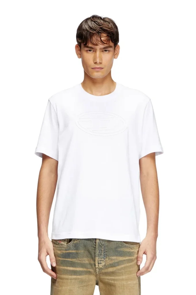 t-adjust-bigoval T-shirt with embossed Oval D