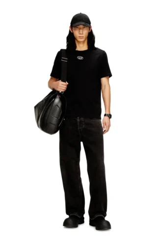 t-adjust-od T-shirt with metallic Oval D