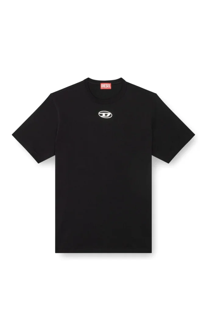 t-adjust-od T-shirt with metallic Oval D