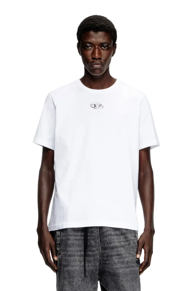 t-adjust-od T-shirt with metallic Oval D