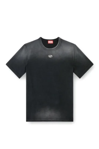 t-adjust-t1 Faded T-shirt with cut-out Oval D