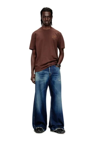 t-adjust-v5 Regular cotton T-shirt with puff print