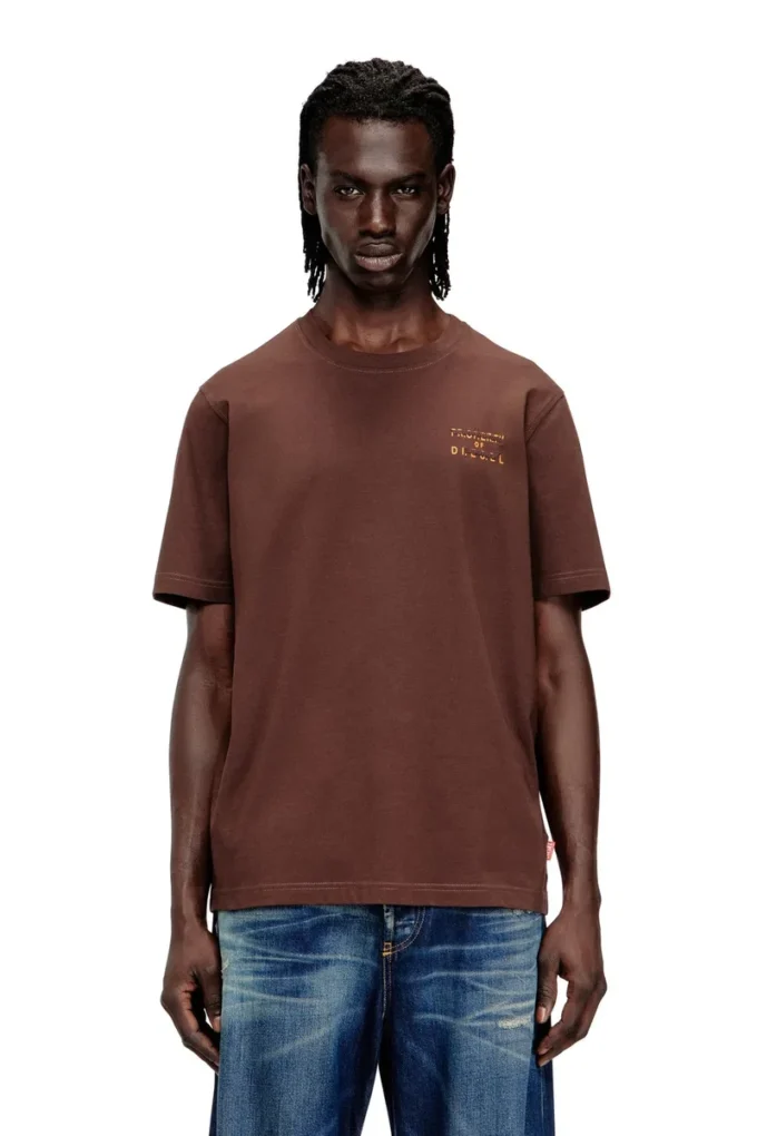 t-adjust-v5 Regular cotton T-shirt with puff print