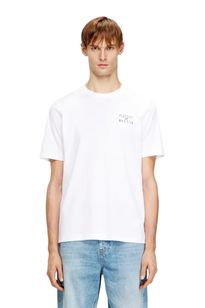 t-adjust-v5 Regular cotton T-shirt with puff print